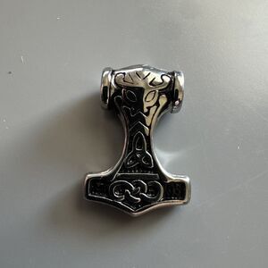 Thor Hammer Mjolnir Pendant Viking Stainless Steel 24” Chain Gift Axe Sword